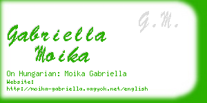 gabriella moika business card